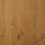 Tavolo da bar rettangolare 92x45x110 cm, in legno massello di pino marrone con piano robusto, finitura rovere