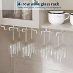 Dispensa da Cucina Alta 183 cm con 4 Ante e 2 Cassetti, Portabottiglie, Ampio Contenitore da Cucina, Ripiani Regolabili, Mobile Bar per Caffè e Vino