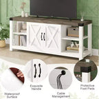 Mobile TV a X da 60 pollici per TV da 65 pollici - Mobile multimediale P2 ecologico con ripiani regolabili, moderno centro di intrattenimento per soggiorno e camera da letto