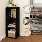 Libreria decorativa a 3 cubi, libreria aperta, organizer per giocattoli, orizzontale, verticale