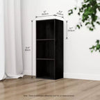 Libreria decorativa a 3 cubi, libreria aperta, organizer per giocattoli, orizzontale, verticale