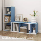 Libreria decorativa a 3 cubi, libreria aperta, organizer per giocattoli, orizzontale, verticale