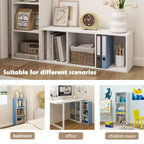 Libreria decorativa a 3 cubi, libreria aperta, organizer per giocattoli, orizzontale, verticale