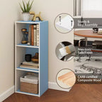 Libreria decorativa a 3 cubi, libreria aperta, organizer per giocattoli, orizzontale, verticale