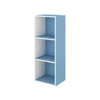 Libreria decorativa a 3 cubi, libreria aperta, organizer per giocattoli, orizzontale, verticale