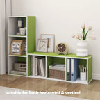 Libreria decorativa a 3 cubi, libreria aperta, organizer per giocattoli, orizzontale, verticale