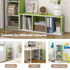 Libreria decorativa a 3 cubi, libreria aperta, organizer per giocattoli, orizzontale, verticale