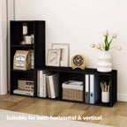 Libreria decorativa a 3 cubi, libreria aperta, organizer per giocattoli, orizzontale, verticale