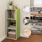 Libreria decorativa a 3 cubi, libreria aperta, organizer per giocattoli, orizzontale, verticale