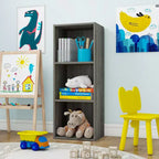 Libreria decorativa a 3 cubi, libreria aperta, organizer per giocattoli, orizzontale, verticale