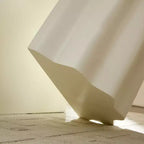 Set 2 tavolini da caffè in fibra di vetro, tavolino da salotto, tavolino d'appoggio, tavolino da cocktail, tavolino centrale, design a bordo ondulato, beige, nessun assemblaggio richiesto