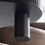 Tavolini da caffè moderni con design a nido, tavolini laterali rotondi a 2 ripiani, facili da montare per soggiorno/camera da letto/balcone/giardino