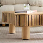 Tavolini da caffè moderni con design a nido, tavolini laterali rotondi a 2 ripiani, facili da montare per soggiorno/camera da letto/balcone/giardino