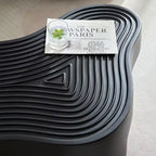 Tavolini da caffè moderni con design a nido, tavolini laterali rotondi a 2 ripiani, facili da montare per soggiorno/camera da letto/balcone/giardino