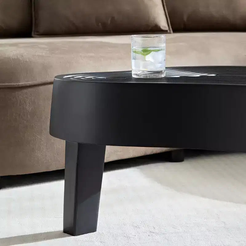 Tavolini da caffè moderni con design a nido, tavolini laterali rotondi a 2 ripiani, facili da montare per soggiorno/camera da letto/balcone/giardino