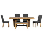 Set da pranzo allungabile con panca e 4 sedie