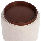 Elias 18 High Nathan Ginger Pouf contenitore con vassoio reversibile
