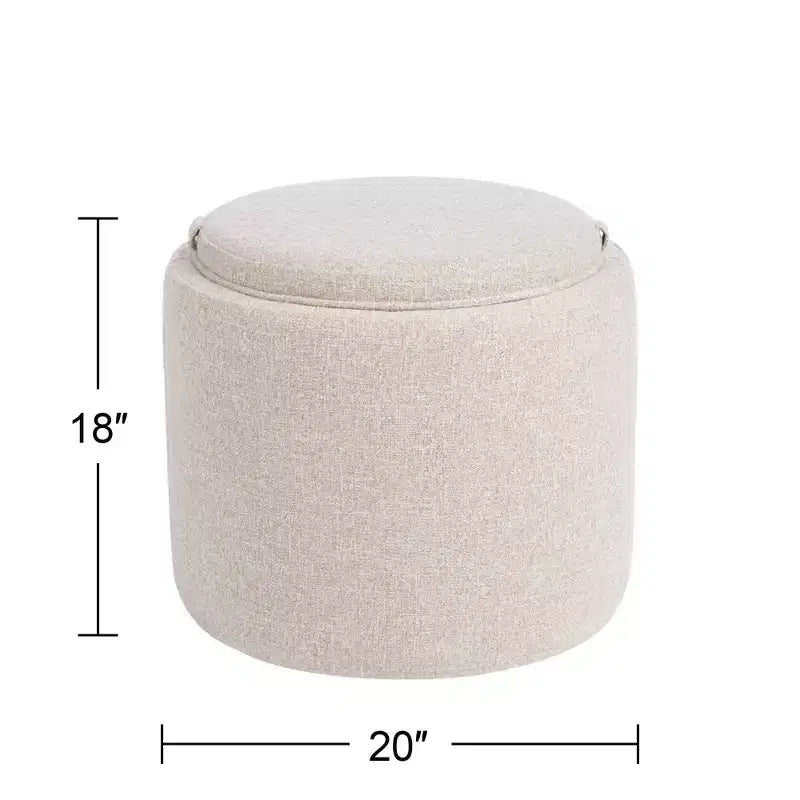 Elias 18 High Nathan Ginger Pouf contenitore con vassoio reversibile