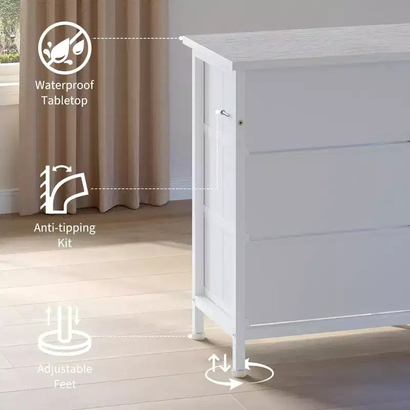 Comò lungo 70 pollici con 13 cassetti, Porta TV per televisori da 65-80 pollici con stazione di ricarica, Organizer in tessuto per camera da letto e soggiorno
