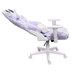 Sedia da gaming serie COW con stampa lavanda