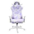 Sedia da gaming serie COW con stampa lavanda