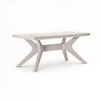 Tavolino da caffè rettangolare con gambe incrociate (40in x 20in / 1020mm x 510mm)