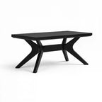 Tavolino da caffè rettangolare con gambe incrociate (40in x 20in / 1020mm x 510mm)