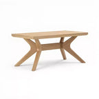 Tavolino da caffè rettangolare con gambe incrociate (40in x 20in / 1020mm x 510mm)