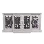 Credenza a 4 ante con vano a giorno a specchio 60,4 L 18,2 P 29,3 H