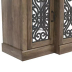 Credenza a 4 ante con vano a giorno a specchio 60,4 L 18,2 P 29,3 H