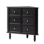 Roland 30 H 2-Door Corner Cabinet with Spindle Legs|ARTFUL LIVING DESIGNS