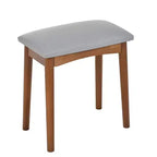Scrivania angolare con specchio, set toeletta moderna con sgabello e armadietto, toletta in legno con cassetti per camera da letto e bagno